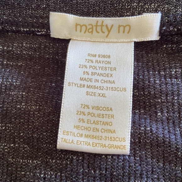 𝅺matty M cold Shoulder Top XXL - Picture 3 of 3